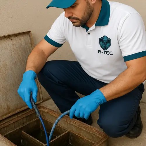 Serviço de limpeza de caixa de gordura